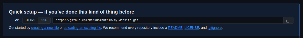 GitHub repo URL